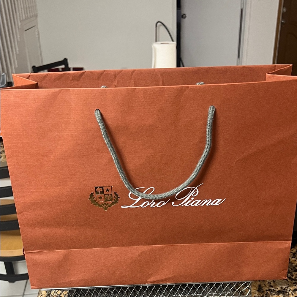 Loro Piana Orange Shopping Bag